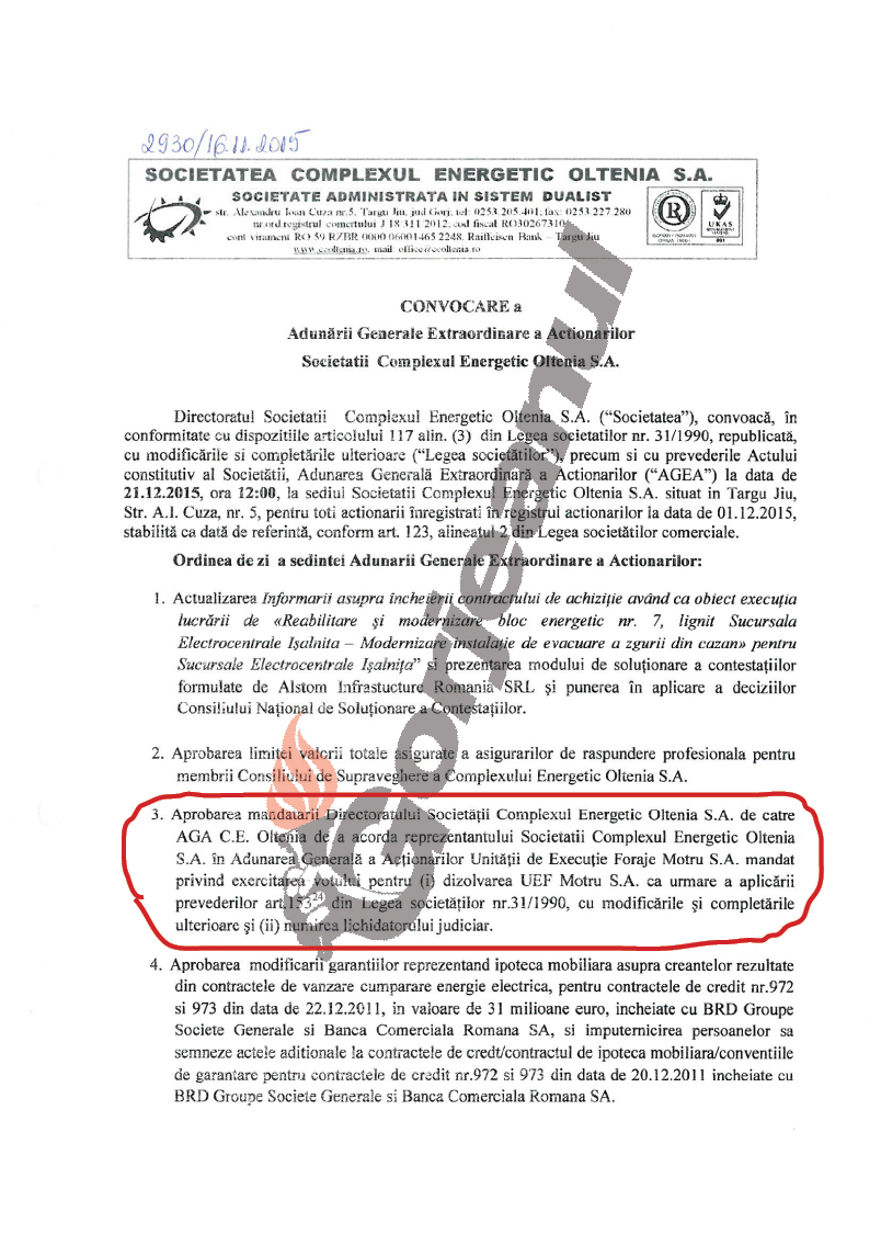 Convocator AGEA 21.12