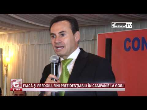 FALCĂ ŞI PREDOIU, FINI PREZIDENŢIABILI ÎN CAMPANIE LA GORJ