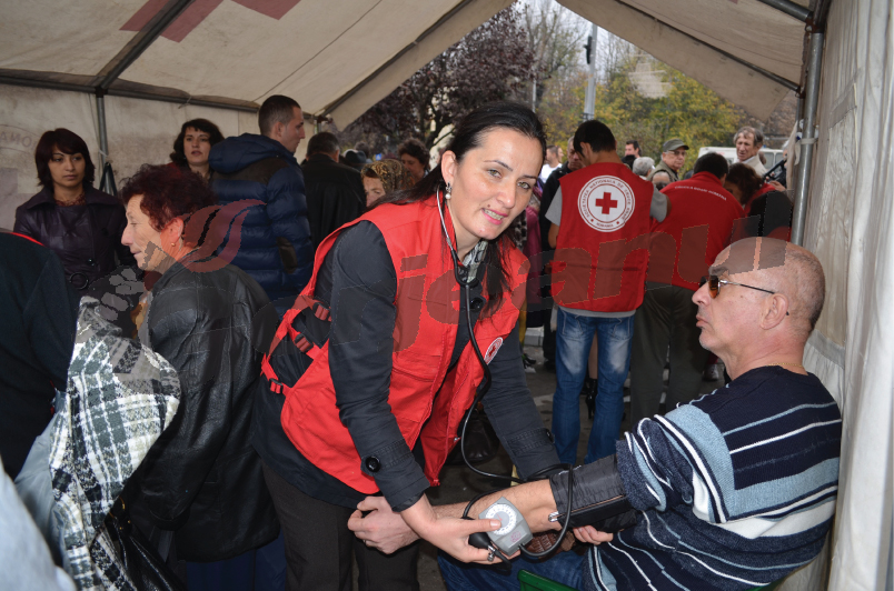 Aglomeraţie, la testarea gratuită a glicemiei