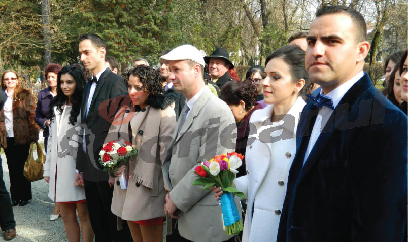 S-au căsătorit la Poarta Sărutului de Sfântul Valentin