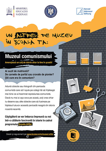 Elevii gorjeni, invitaţi să participe la concursul „Un altfel de muzeu în şcoala ta: Muzeul comunismului”