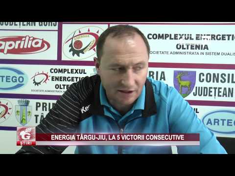 ENERGIA TÂRGU JIU, LA 5 VICTORII CONSECUTIVE