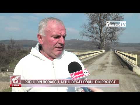 PODUL DIN BORĂSCU, ALTUL DECÂT PODUL DIN PROIECT