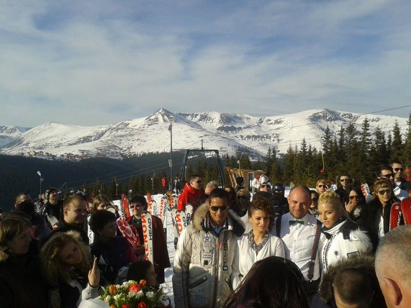 Fiica lui Mitroiu, mireasă pe schiuri în Rânca