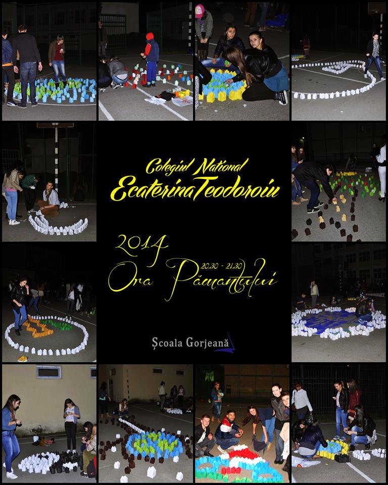 Elevii CNET au marcat „Ora Pământului”