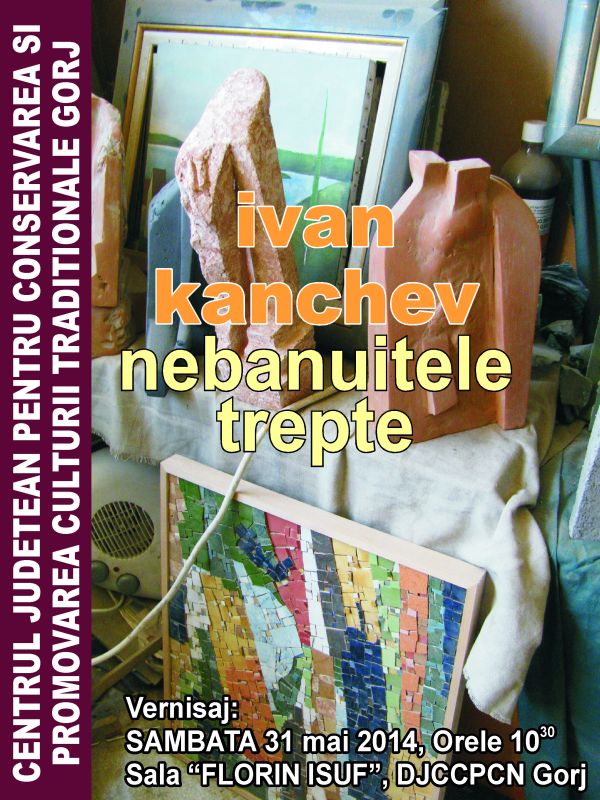 Avanpremieră la Festivalul Internaţional de Literatură “Tudor Arghezi” – 2014 – Expoziţia de artă plastică “NEBĂNUITELE TREPTE”, semnată de Ivan Kanchev (Bulgaria)