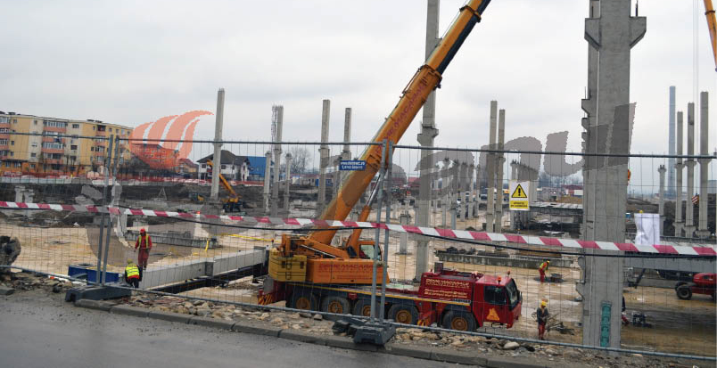 Executau lucrări la mall-ul din Târgu-Jiu fără contract de muncă