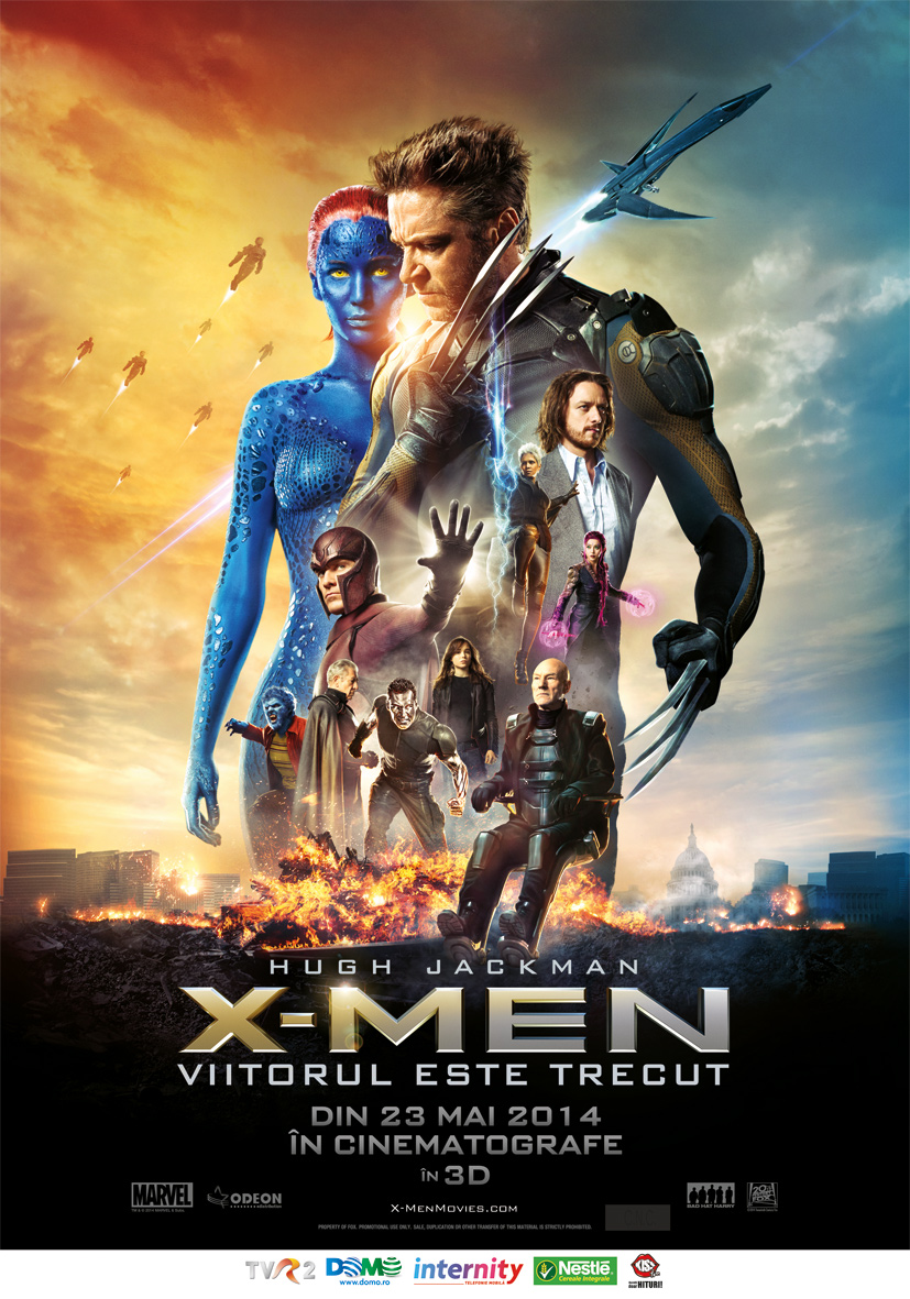 X-Men: Days of Future Past (2014) X-Men: Viitorul este trecut 21:30(3D)