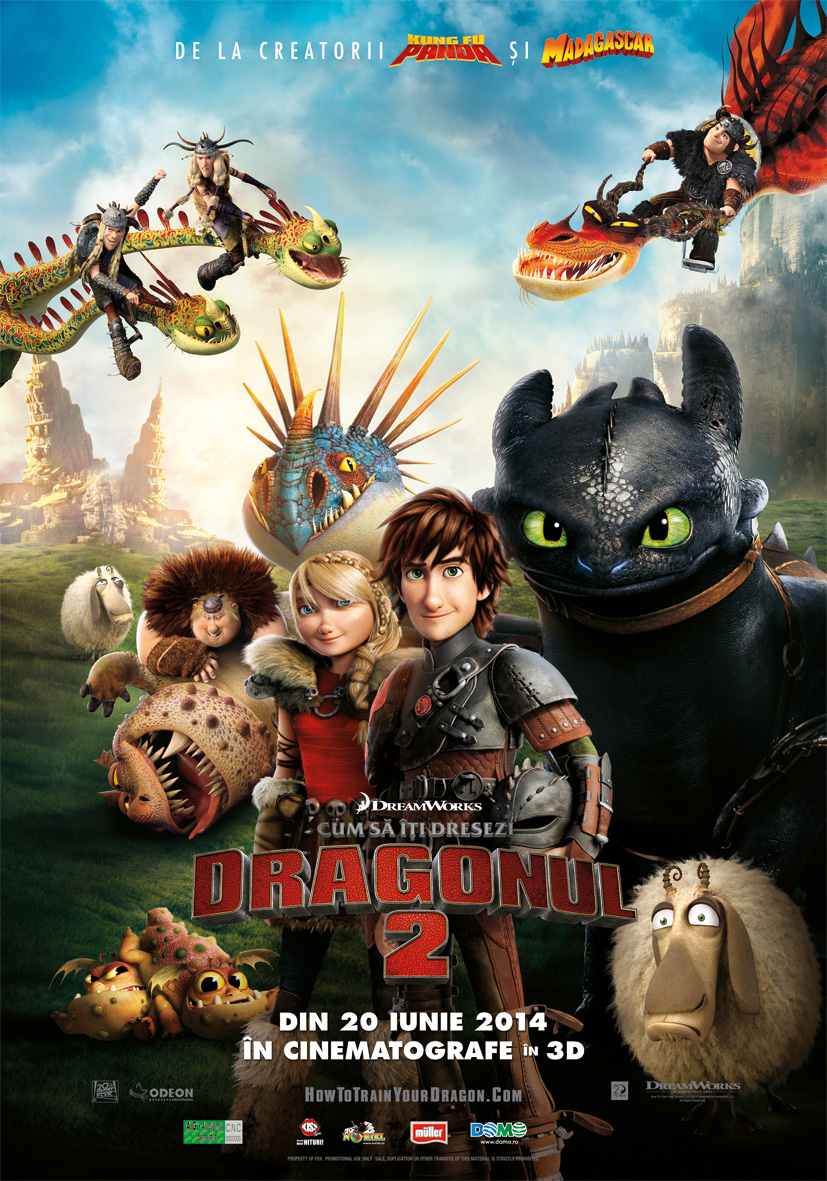 How to Train Your Dragon 2 (2014) Cum să îţi dresezi dragonul 2 – 15:00(3D, ro)