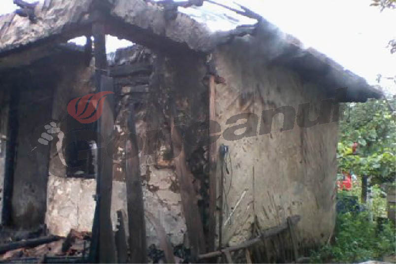 Foc pus intenţionat la o casă din Brebeneii de Brăneşti
