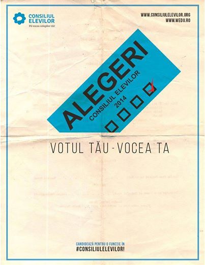 Au început înscrierile pentru Consiliile Şcolare ale Elevilor