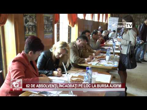 62 DE ABSOLVENŢI, ÎNCADRAŢI PE LOC LA BURSA AJOFM