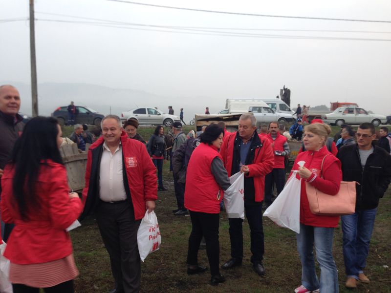 Sub coordonarea deputatei Khraibani / Campanie activă a PSD în Târgul de la Bolboşi