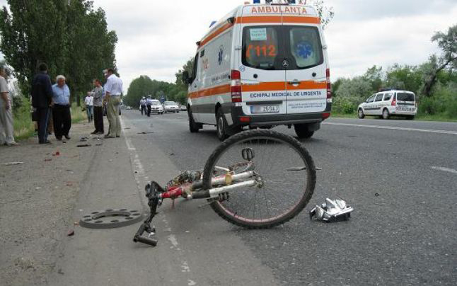 Biciclist accidentat mortal la Vlăduleni