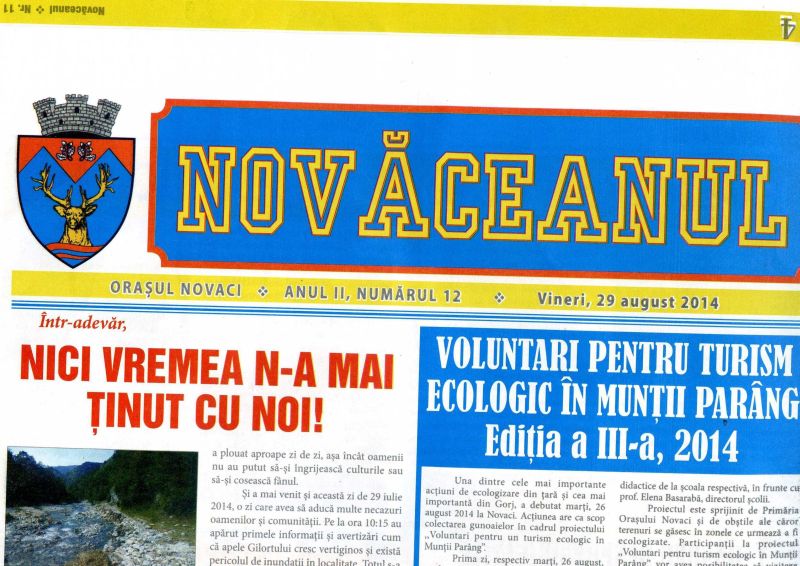 Exemplu de urmat – NOVĂCEANUL – revista lunară,copil de suflet al scriitorului C. Dârvăreanu