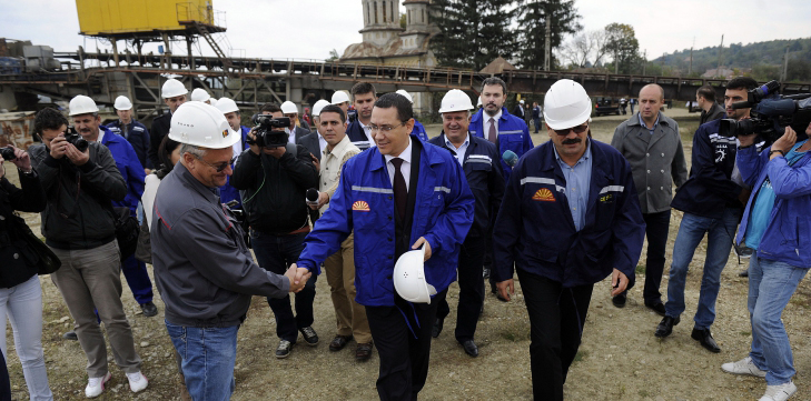 Ponta și-a început campania electorală în Gorj