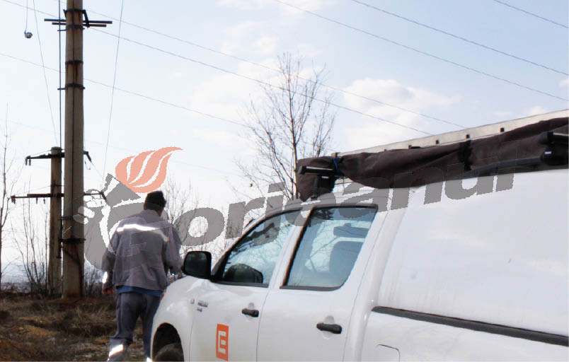 stalpi curent cez interventie