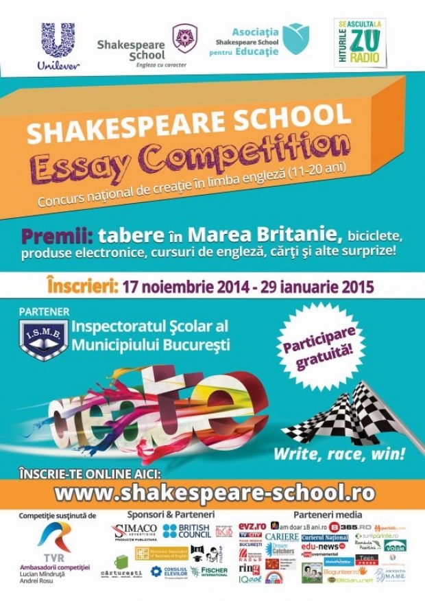 Concurs naţional de creaţie în limba engleză pentru elevi şi tineri
