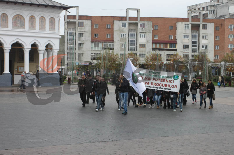Marş antidrog la Târgu-Jiu
