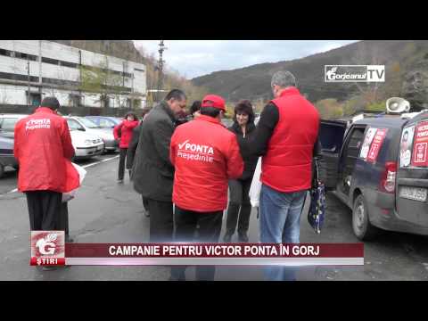 CAMPANIE PENTRU VICTOR PONTA ÎN GORJ