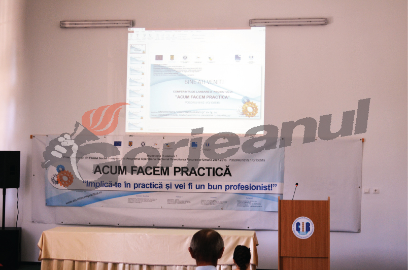 Sute de studenţi, beneficiari ai proiectului “Acum facem practică”