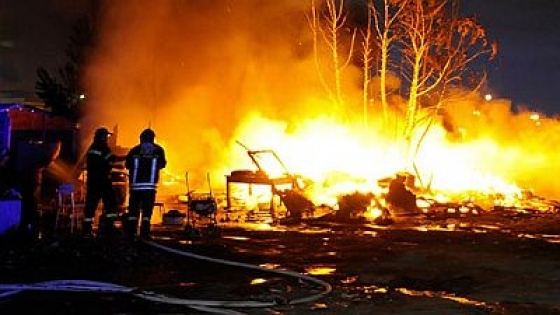 Depozit de furaje incendiat la Tămăşeşti