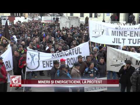 MINERII ȘI ENERGETICIENII, LA PROTEST