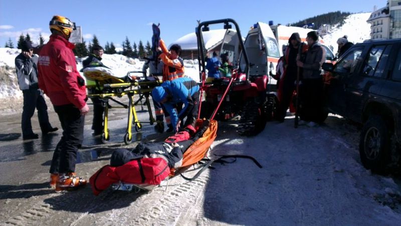 Dublă fractură la picior pentru un turist aflat la Rânca