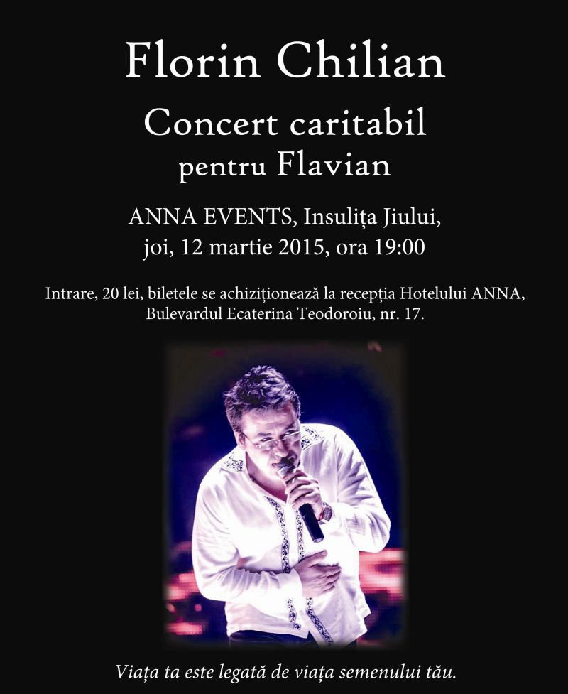 La Târgu-Jiu, Chilian cântă pentru Flavian