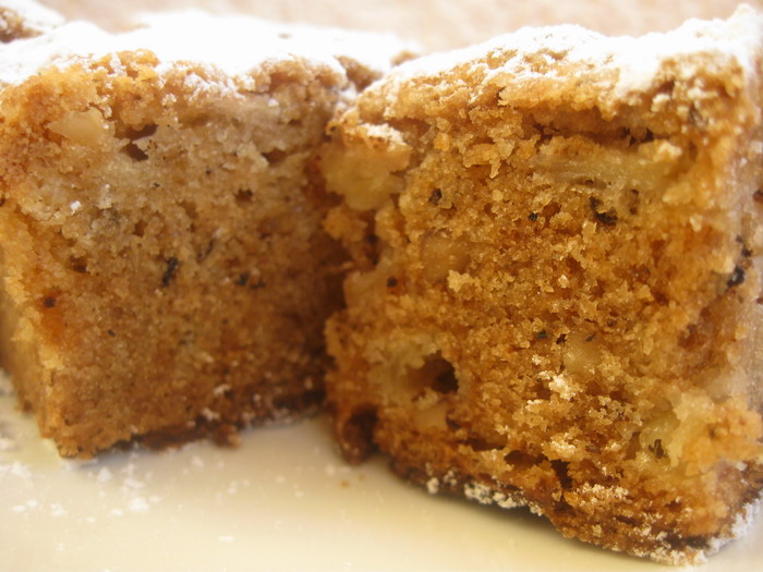 Prăjitură cu mere şi scorţişoară, de post