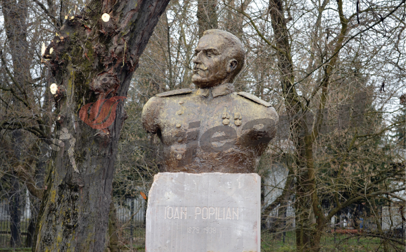La 58 de ani de la decesul lui Brâncuşi / Bustul eroului Ioan C. Popilian, dezvelit la Târgu-Jiu