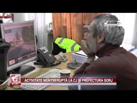 ACTIVITATE NEÎNTRERUPTĂ LA CJ ȘI PREFECTURA GORJ