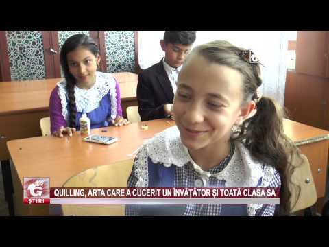 QUILLING, ARTA CARE A CUCERIT UN ÎNVĂȚĂTOR ȘI TOATĂ CLASA SA
