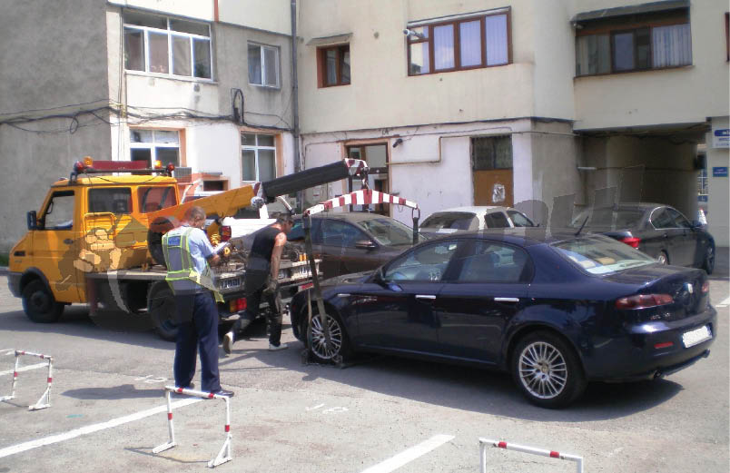 Ilegalitatea ridicării maşinilor creează mişcări de trupe la Târgu-Jiu