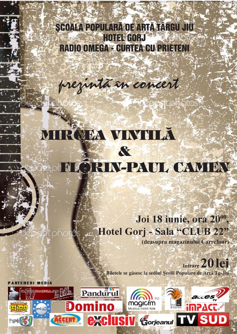 Mircea Vintilă şi Florin-Paul Camen, în concert la Târgu-Jiu