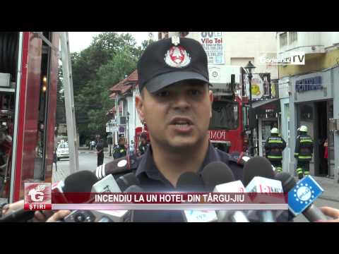 INCENDIU LA UN HOTEL DIN TÂRGU-JIU