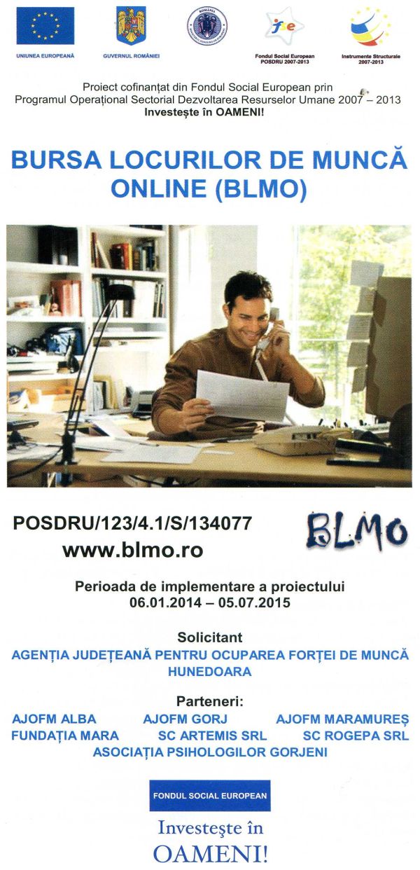 Platformă online pentru şomeri şi angajatori