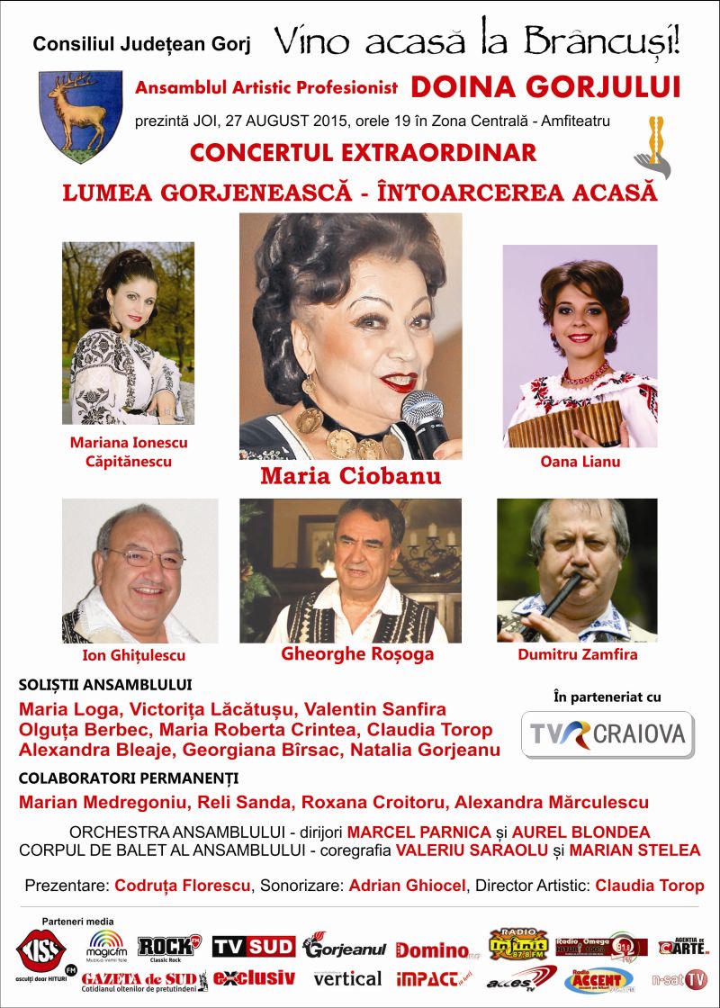 „VINO ACASĂ LA BRÂNCUȘI!” – ediția a II-a, 27 – 30 august 2015