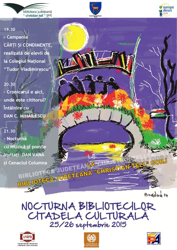 Gorjenii sunt invitaţi la „Nocturna bibliotecilor”