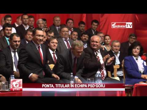 PONTA, TITULAR ÎN ECHIPA PSD GORJ