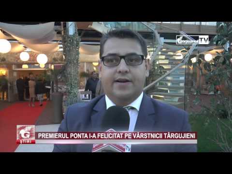 PREMIERUL PONTA I-A FELICITAT PE VÂRSTNICII TÂRGUJIENI