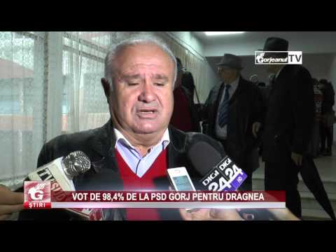 VOT DE 98,4% DE LA PSD GORJ PENTRU DRAGNEA