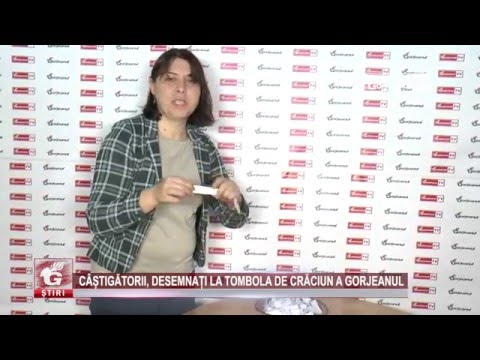 CÂȘTIGĂTORII, DESEMNAȚI LA TOMBOLA DE CRĂCIUN A GORJEANUL
