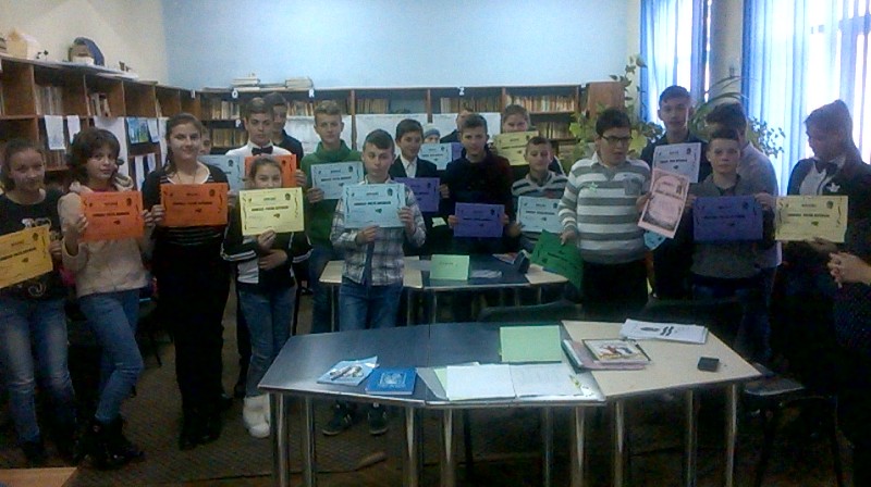 Eminescu, omagiat de elevii Liceului Tehnologic Bâlta și de copiii de la Casa de Tip Familial Răchiți