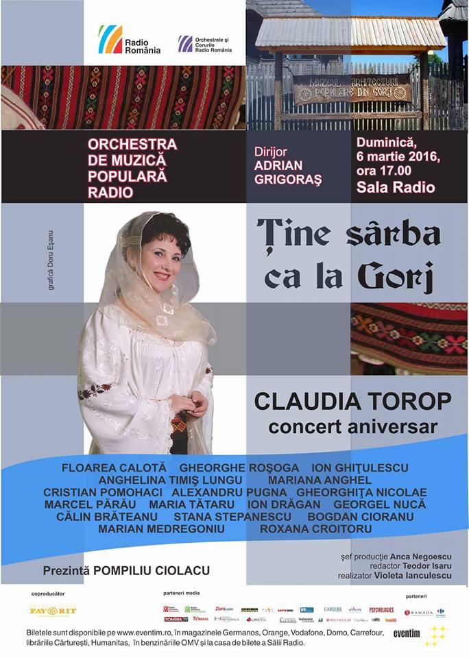 Claudia Torop deschide primăvara la Sala Radio