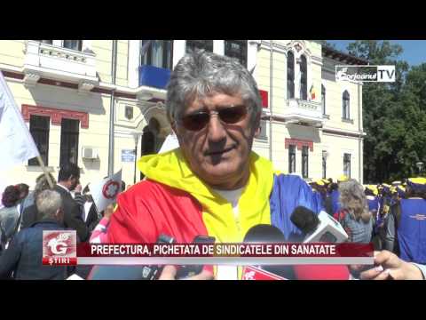 PREFECTURA, PICHETATĂ DE SINDICATELE DIN SĂNĂTATE