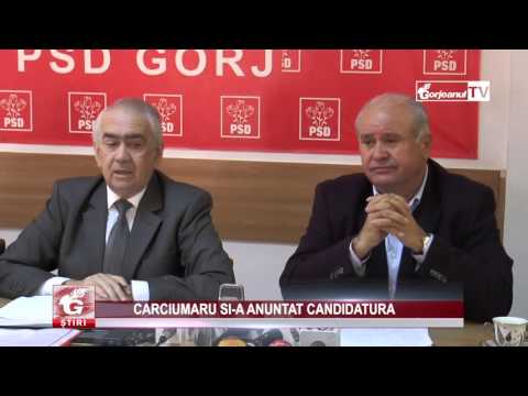 CÂRCIUMARU ȘI-A ANUNȚAT CANDIDATURA
