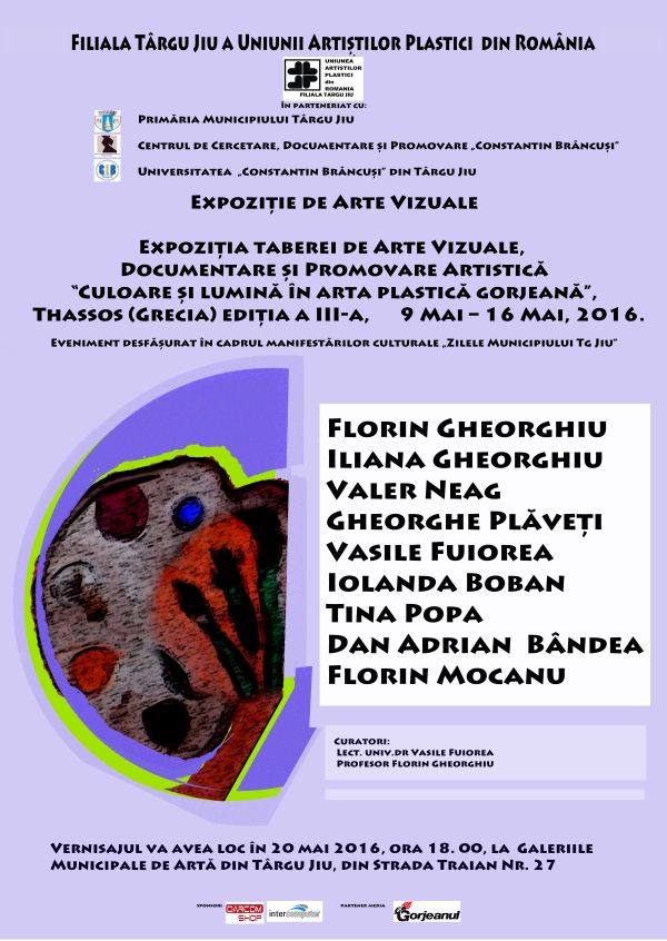 ,,Culoare și lumină în arta plastică gorjeană”, la Târgu-Jiu