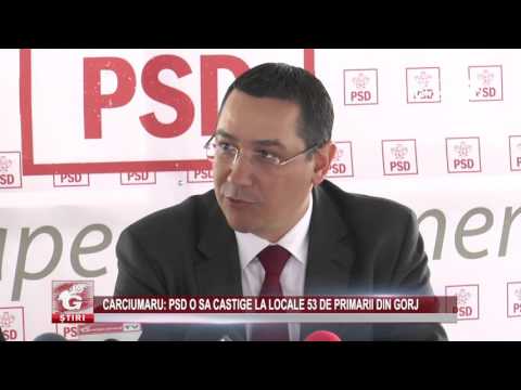 CÂRCIUMARU: PSD O SĂ CÂȘTIGE LA LOCALE 53 DE PRIMĂRII DIN GORJ