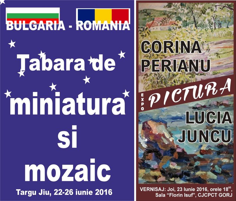 Tabără și Salon de miniaturi și mozaic, la Târgu-Jiu